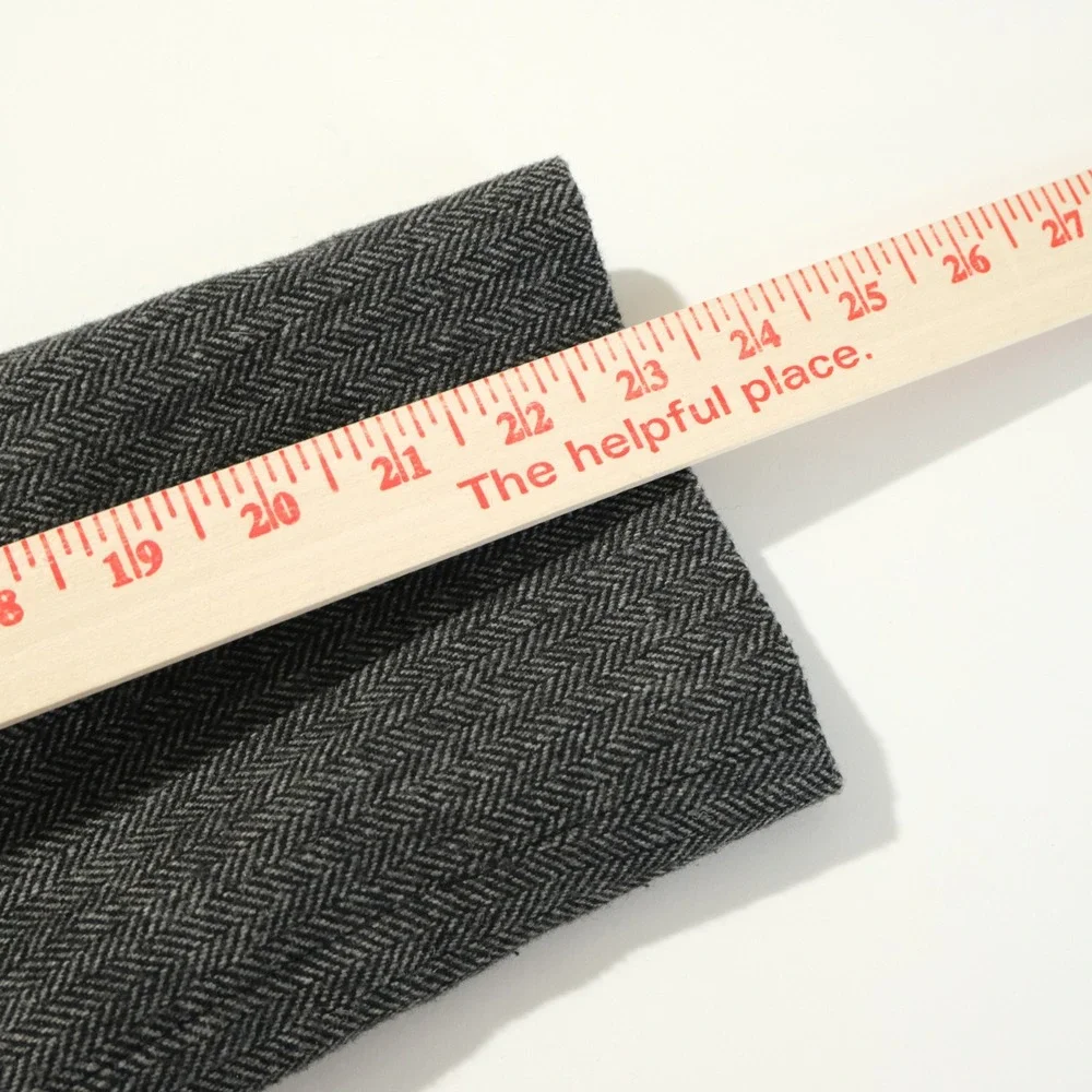 Tommy Hilfiger 38S Blazer Wool Blend Grey Herringbone Two Button Double Vented